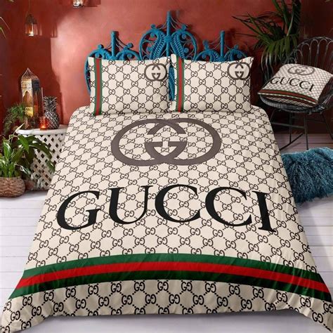 gucci bed sheets price|designer bedding sets Gucci.